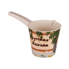 Ковш со сливом "Русская банька" 1,5л.